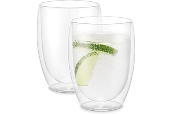 BODUM ボダム グラス コップ タンブラー PAVINA パヴィーナ ダブルウォールグラス 350ml 2個セット 保温保冷性 二重構造 耐熱ガラス 電子レンジ可 オーブン可 食洗器可 冷凍庫可 【正規品】 4559-10