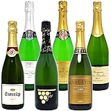 ヴェリタス本格シャンパン製法＆フランス産 辛口 スパークリングワイン 6本セット(750mlx6)