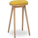 moca company clore 木製 ハイスツール クッション付き 高さ64 カウンタースツール ナチュラル イエロー