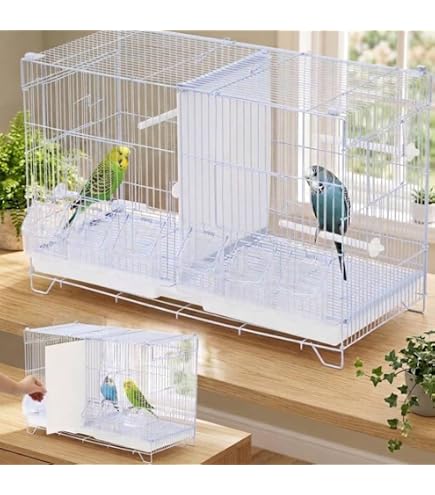 Amazon | NEXTSUPPORT 鳥かご バードゲージ 仕切り 付き 鳥小屋 大型