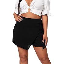 Floerns Women's Plus Size Asymmetrical 