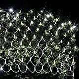 Jimeng　1.5*1.5m96球　クリスマス　イルミネーション　ナイアガラ　ネットライト　高輝度LED　ホワイト