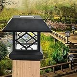 ZehuiアウトドアGardenソーラーLEDポストデッキキャップ自動センサーフェンスライト風景ランプソーラーフェンスポストキャップライト mhy-0828-Zjj989