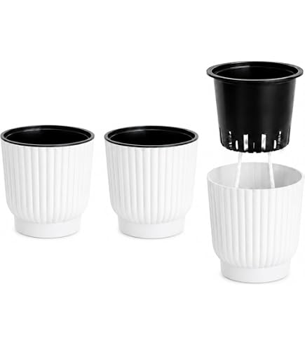 Amazon | レチューザ LECHUZA プランター ラウンド35 ROUND35 ホワイト