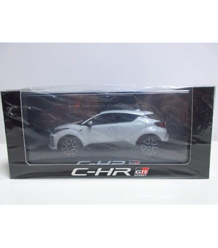 C-HR後期　カラーサンプル ミニカー　ブラック×ホワイトパール　専用箱付 Amazon | 1/30 トヨタ 新型C-HR 2019 型 後期 CHR カラーサンプル