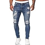 Amazon プチドフランセ ダメージ ジーンズ メンズ スキニー パンツ ｄ 14 ジーンズ 通販