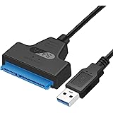 YFFSFDC SATA-USB 変換ケーブル 2.5インチ SSD/HDD用 SATAケーブル 5Gbps 高速 SATA3 コンバーター USB3.0 2TB SSD/HDD 外付け 変換 コネクタ ハードディスク ポータブル(3.5インチのHD