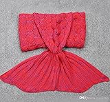 子供 5 マーメイドブランケット模造カシミアウールブランケットレジャーソファの部分で冬の睡眠の毛布を暖かい保つのを
