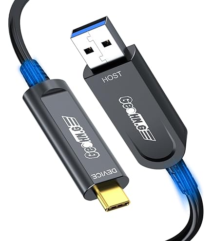 USB C To C Fiber Optical Cable USB 3.1 Type C Cable