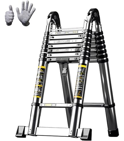 Amazon.co.jp: xixi-home 伸縮はしご 耐荷重150KG 最長3.3+3.3m 8+8段