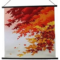 Amazon.co.jp: タペストリー 壁掛け 掛け軸 秋 紅葉 もみじ 四季