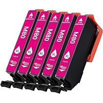 Amazon.co.jp: IC6CL80L ICBK80L 80L Epson用 互換インク 5本セット
