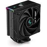 DeepCool AK400 DIGITAL 空冷式 CPU クーラー強力な 220 ワット TDP 4 銅ヒートパイプシングルタワー クーラーステータス表示画面と ARGB LED ストリップ付き 120mm FDB ファン LGA 1700/12