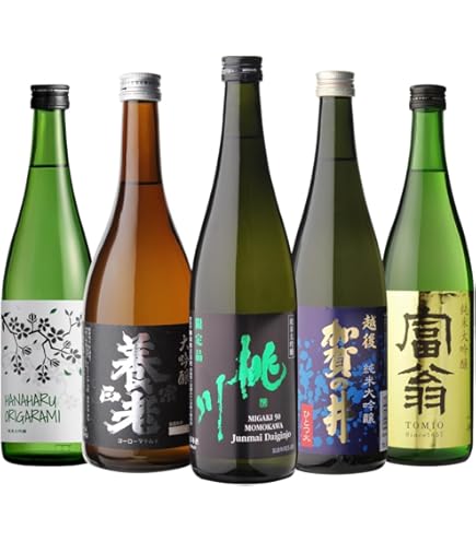 Amazon.co.jp: 日本酒 新潟 純米大吟醸 720ml×5本セット 飲み比べ