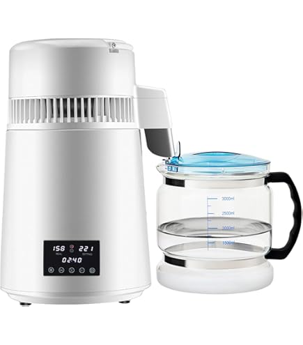 Amazon｜水蒸留機、4L浄水器750W家庭用純水蒸留、家庭用精製器蒸留水
