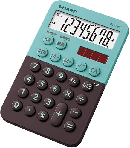 Amazon.co.jp: 電卓 10桁表示 ソーラー + 内蔵バッテリーの2電源