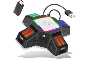 キーボード・マウス接続アダプター ゲームコンバーター ゲーミングコントローラー変換 アダプター コンバータ マウスコンバーター 操作簡単 コンパクト 接続タップ 転換アダプター Switch OLED/Switch/PS4/PS3/Xbox One対