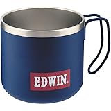 キャプテンスタッグ(CAPTAIN STAG) CS × EDWIN マグカップ コップ ダブルステンレス 真空断熱 保温・保冷 350ml UY-8508