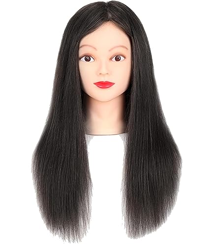 カットウィッグ　カットマネキン　美容師実技試験用 Amazon.co.jp: omc2 60cm亜麻色100％人毛 カットウィッグ 練習用