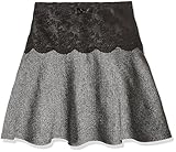 《春秋冬対応》SCHNEE(スネー) ツィード地レース付スカート 120cm/ブラック NO.F-661405