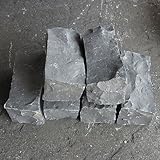 御影石 2丁掛 ピンコロ 黒色 6個セット (約90mm×90mm×180~190mm角)