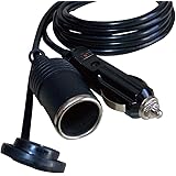 Freell フリール シガーソケット 延長ケーブル DC電源 12V/24V 車用 1m / 3m キャップ付き シガーライター 延長コード シガーアダプター用 延長プラグ (2m)