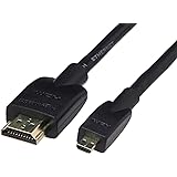 Amazonベーシック 柔軟で耐久性のあるマイクロHDMI-HDMIケーブル イーサネット対応 3D 4K HDR ARC (4K@60Hz、18Gbps) 1.8m ブラック