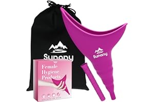 Female Urination Device, Reusable Female Urinal Silicone Women Pee Funnel Allows Women to Pee Standing Up, Portable Womens Ur