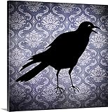 Vision studioプレミアムシックラップキャンバス壁アート印刷題名Crow 30" x 30" 1395353_24_30x30_none