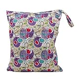 OHBABYKA Baby Wet and Dry Cloth Diaper Organizer Bag,Waterproof Double Zipper by OHBABYKA