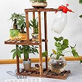 ソリッドウッドの花の棚の床マルチ階段の盆栽のバルコニーのリビングルーム屋内と屋外のフラワースタンド