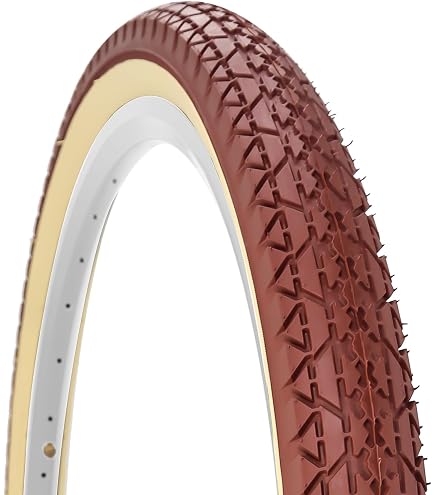 Amazon | DuroHF103 26X2.125(57-559)ビーチクルーザタイヤ白＆米