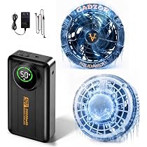 Amazon.co.jp: [fotiwa] ファンバッテリーセット【50V超高出力&冷却