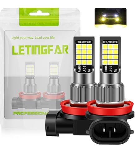 Amazon | h11 led フォグランプ 黄色 爆光 車検対応 H8 H9 H16JP h11