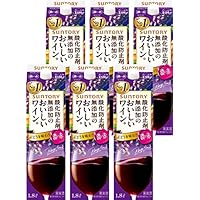 【国産ワイン売上NO.1】 サントリー 酸化防止剤無添加のおいしいワイン。 濃い赤 [ 赤ワイン ミディアムボディ 日本 1800mlx6本 ]