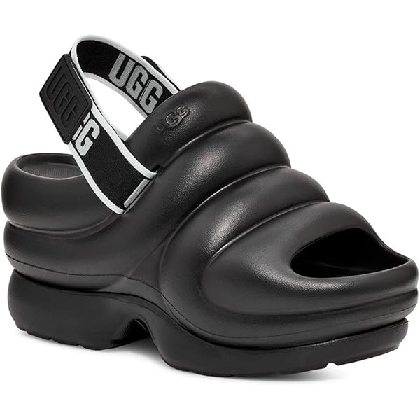 Amazon | [アグ] AWW YEAH, アーイヤーサンダル, 厚底, ブラック