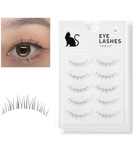 Amazon | つけまつげ ナチュラル目尻 短め 上まつげ 人気 手作り 女優