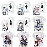 [TGHSJT] BanG Dream! RAISE A SUILEN Tシャツ 半袖 バンドリ！和奏レイ 朝日六花 佐藤ますき インナーシャツ コスプレ衣装 3Dプリント 記念シャツ 運動服 日常服 夏服 丸首 カジュアル 男女兼用 (10,2XL) [並行輸入品]