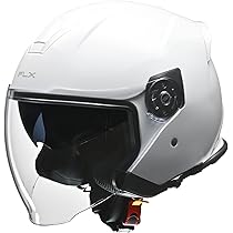 ホワイト ジェットヘルメット シールド付き Amazon | リード工業(LEAD) バイク用 インナーシールド付き