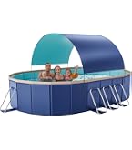 Amazon | LUNING 【2026新登場 屋根付き】プール 空気入れ不要 