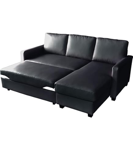 Amazon｜3WAY ハイバック ソファベッド カラー：ネイビー 素材