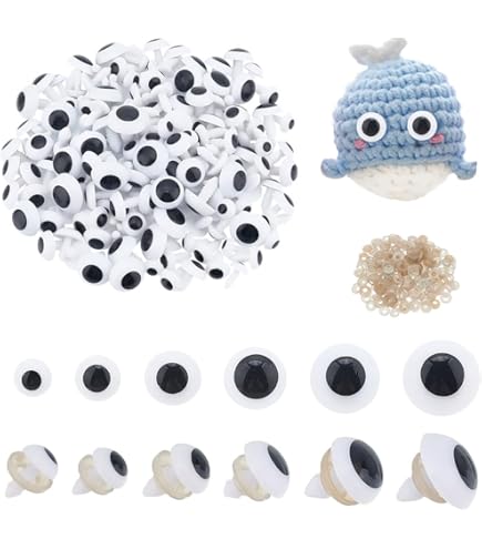 Amazon | PH PandaHall ぬいぐるみ目 100個入り 白黒目 13mm 人形 アイ