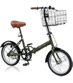 Amazon | AIJYU CYCLE 折りたたみ自転車 16 インチ 軽量 着脱可能カゴ