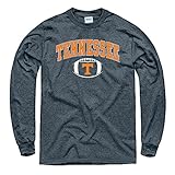 テネシーボランティアシームレスなサッカー長袖Tシャツ – ダークグレー 3L