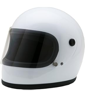 フルフェイスヘルメット 族ヘル　ノスタルジック　ホワイトGT-750 GT750 ヘルメット 族ヘル レビュー投稿でプレゼント