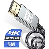 4K HDMI ケーブル 5m【ハイスピード アップグレード版】 2.0規格HDMI Cable 4K 60Hz 対応 3840p/2160p UHD 3D HDR 18Gbps 高速イーサネット ARC hdmi パソコンの画面をテレビに映す Ap