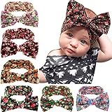 Baby Bowsヘッドバンドヘアラップフープマルチカラーファッションアクセサリー新生児幼児用子供用ガールズ