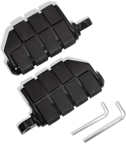 Amazon | HDBUBALUS バイク 10mm 汎用 ハイウェイ フットペグ