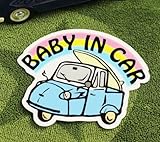 BABY IN CAR ステッカー オート三輪 サイズM＿SC-BIM9-LFS