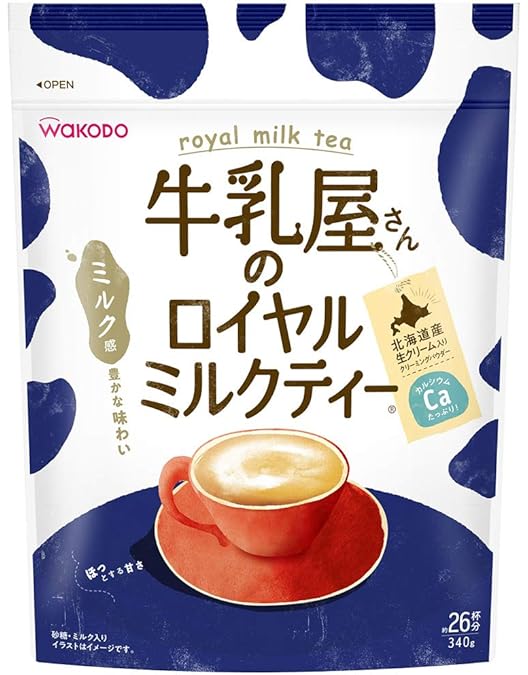 Amazon.co.jp: 和光堂 牛乳屋さんのロイヤルミルクティー 340g袋